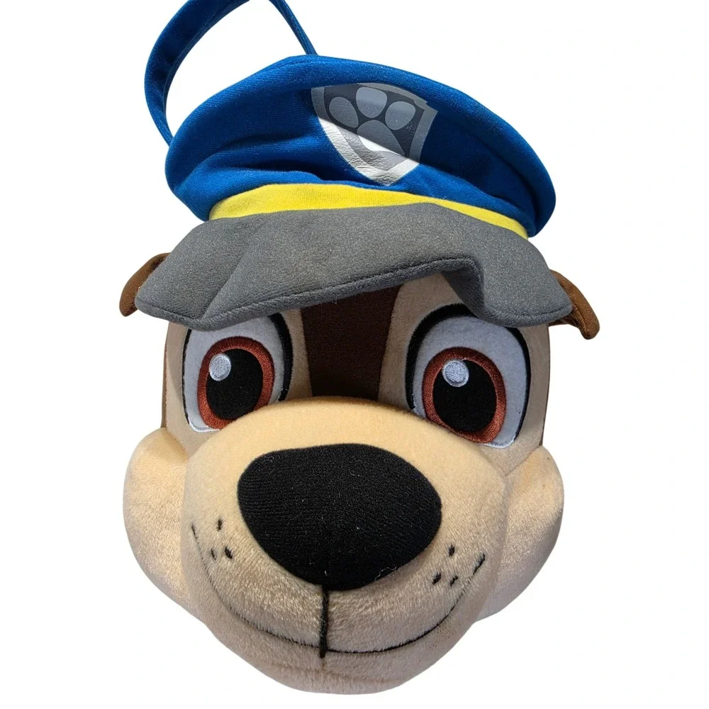 Paw Patrol Chase Jumbo Plush Halloween Trick or Treat Bucket Blue Nickelodeon